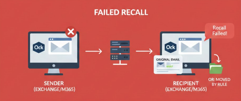 How does Email Recall work in Outlook
