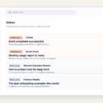 Gmail inbox organized with Notification and Read Later labels
